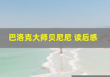 巴洛克大师贝尼尼 读后感